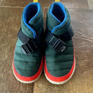 Chaco Women's Green & Red Quilted Moccasin Boots